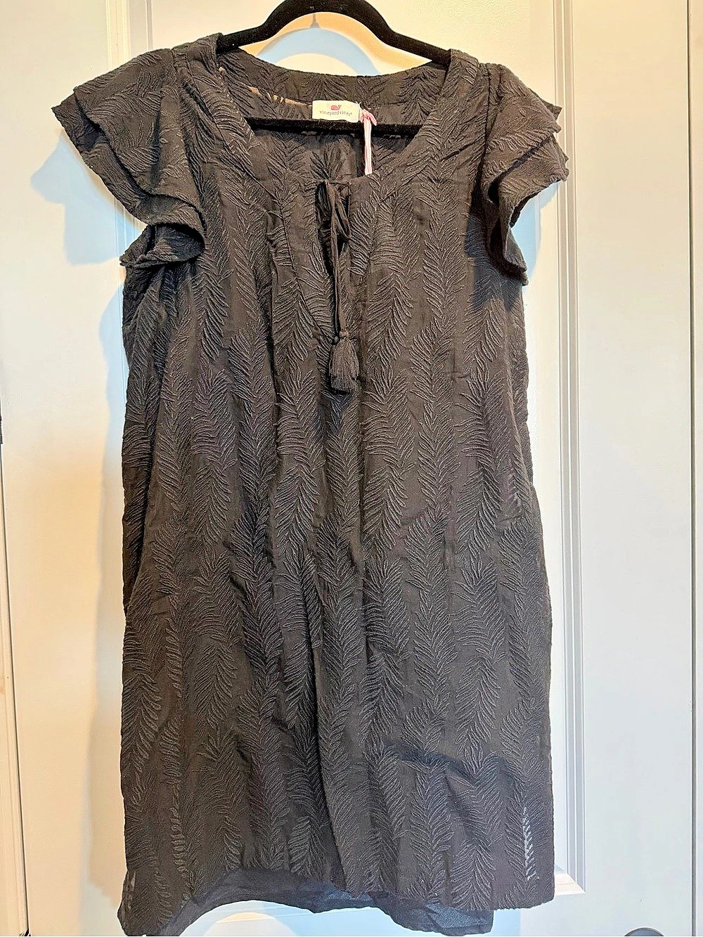 vineyard vines Emery Dress Floral Mini Dress Black Size Medium NWT